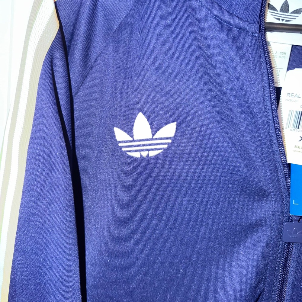 Adidas Originals Real Madrid Track Jacket XL Dark Blue Yellow KE3846 NWT - Picture 2 of 7